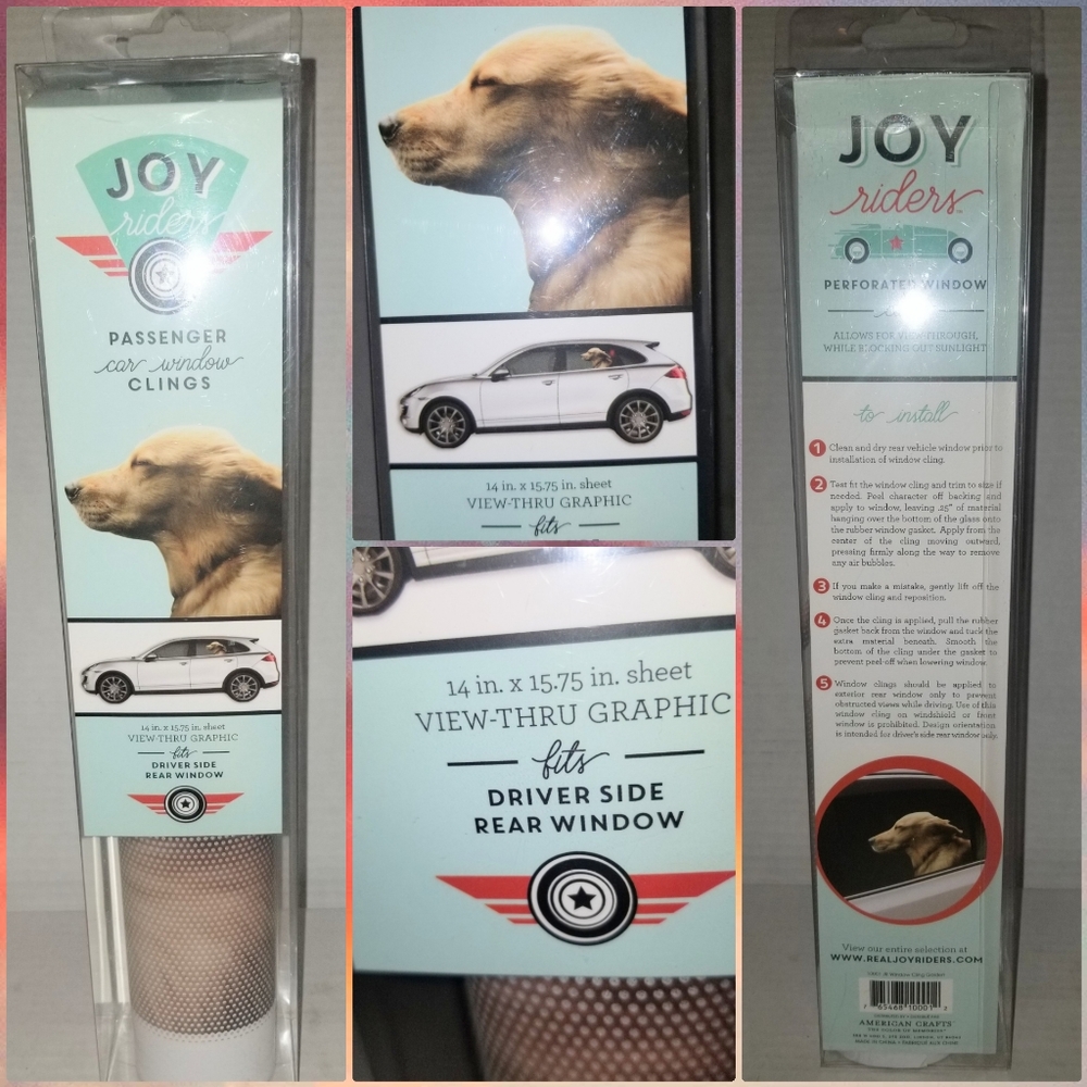 NEW JOY RIDERS PASSENGER CAR WINDOW CLING